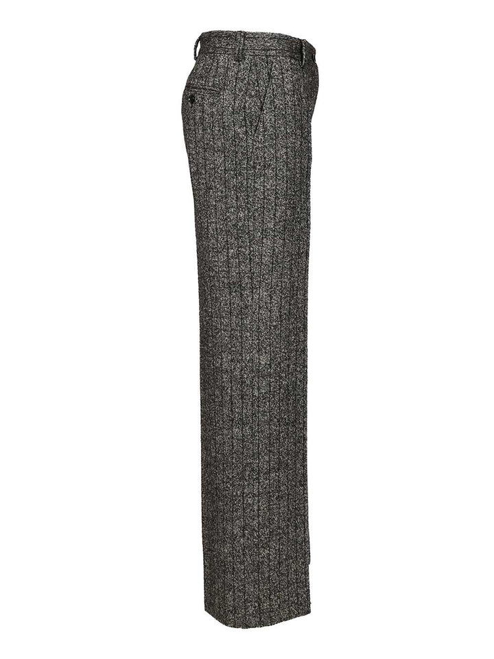 Dolce & Gabbana Striped Trousers - Grey | 065efbc91471e7ffaf45b0011520db628da2eb73