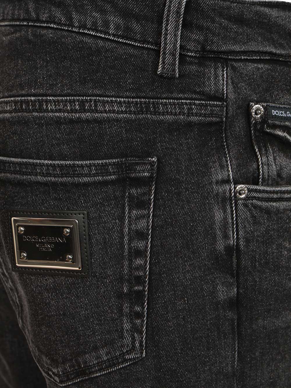 Dolce & Gabbana Slim-Fit Five-Pocket Jeans - Nero | 25297d7b86b48c5213520a04a1573765c9e18aa2