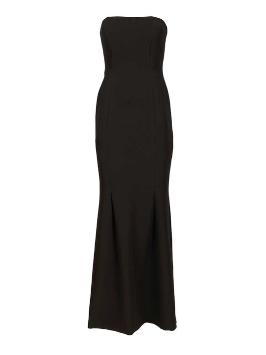 Long Strapless Cady Dress Abiti Nero