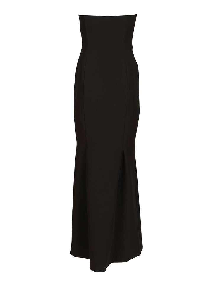 Federica Tosi Long Strapless Cady Dress Abiti - Nero | 3bebbd14fb6d4a8b534291bb4c8eb20eed2aed34