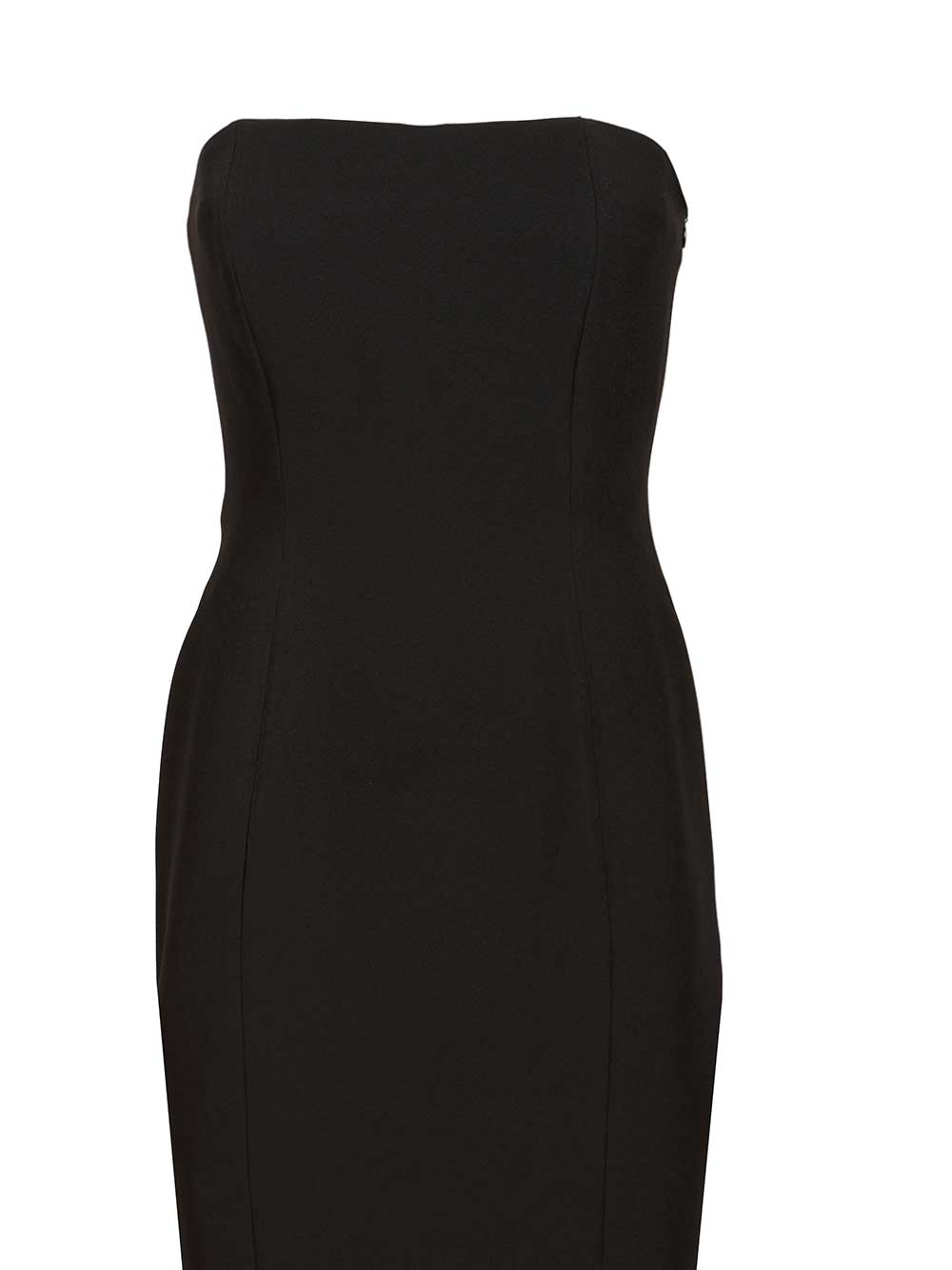 Federica Tosi Long Strapless Cady Dress Abiti - Nero | 87625a2fbbf0ddeb30ac41ed2d9c88e1c6c14a3c