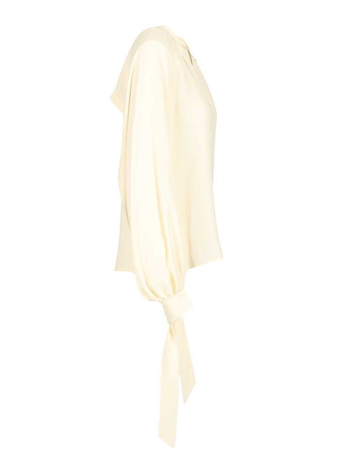 Federica Tosi Cape Blouse Shirts - Bianco | 4220227343985a238971d43f13736c235efb2efc