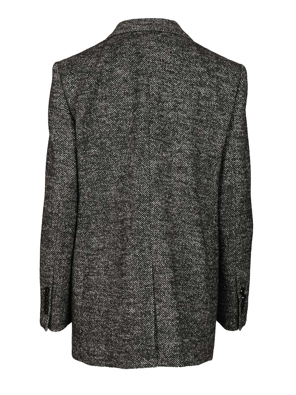 Dolce & Gabbana Double-Breasted Chevron Jacket Giacche - Grey | a8d5788fabb3fb28b334bbfbde98c0e947d43eee