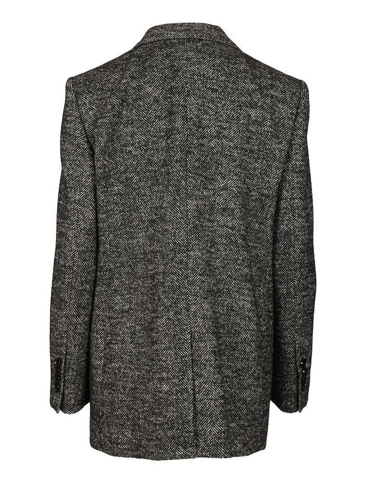 Dolce & Gabbana Double-Breasted Chevron Jacket Giacche - Grey | a8d5788fabb3fb28b334bbfbde98c0e947d43eee