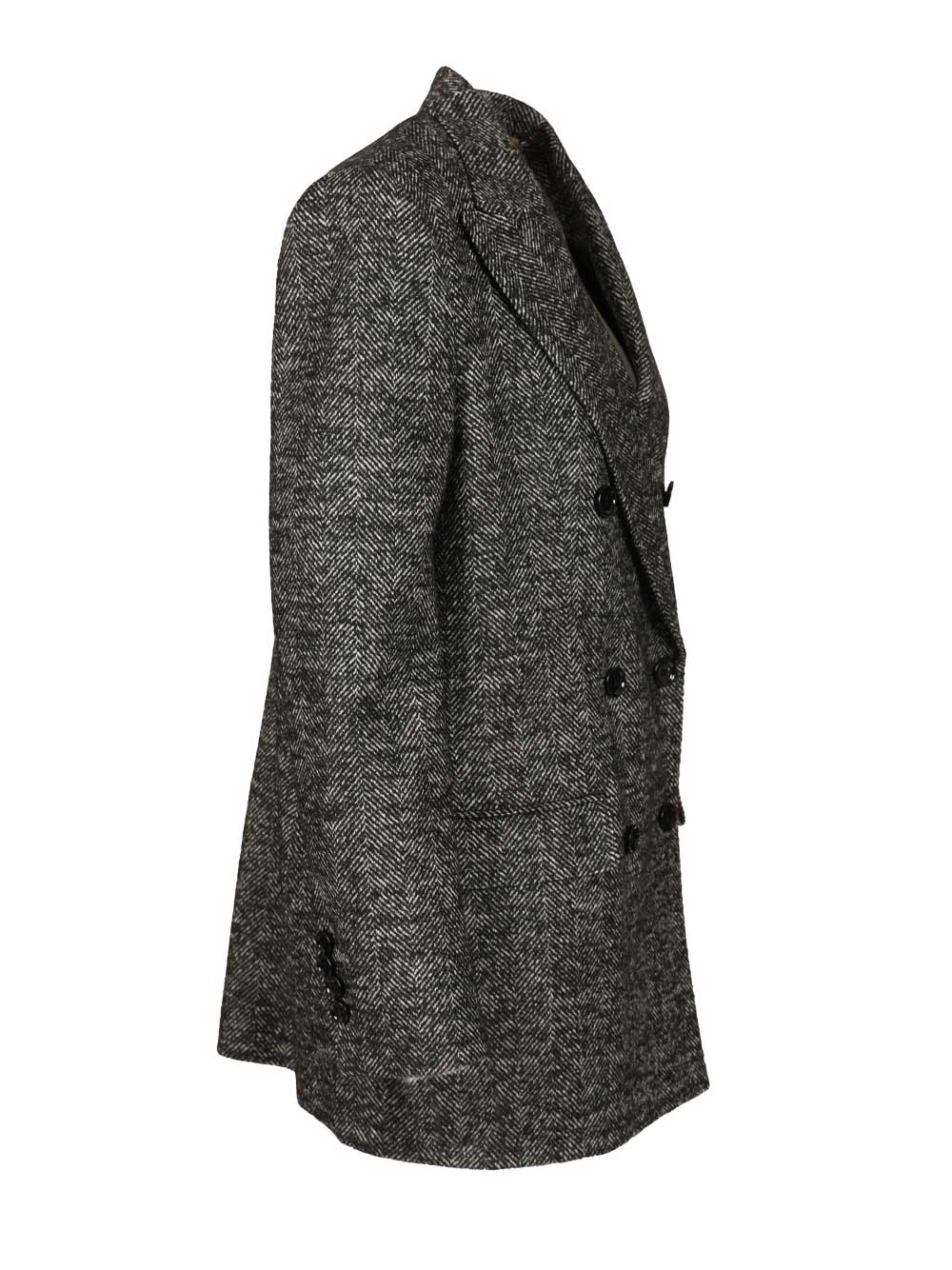 Dolce & Gabbana Double-Breasted Chevron Jacket Giacche - Grey | cabd29d3080a345f1f9fc0be27b77d600a87ac44