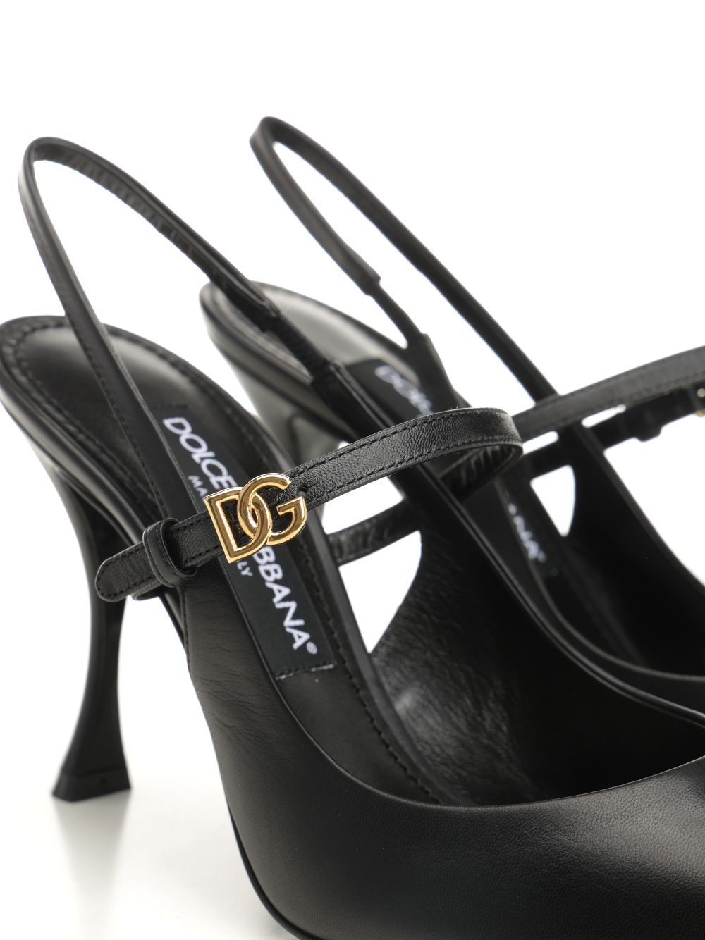 Dolce & Gabbana Goatskin Slingback Decollete - Nero | 186c36a1c931edc01fd0b4fdb178d10f04b6b81e
