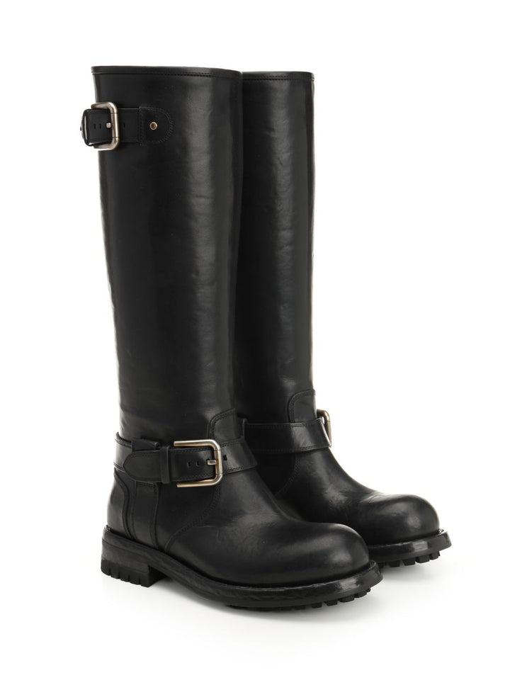 Dolce & Gabbana Biker Boot Boots - Nero | 3319c2f27218e926bc0892e3c2f0ae518a1c256f