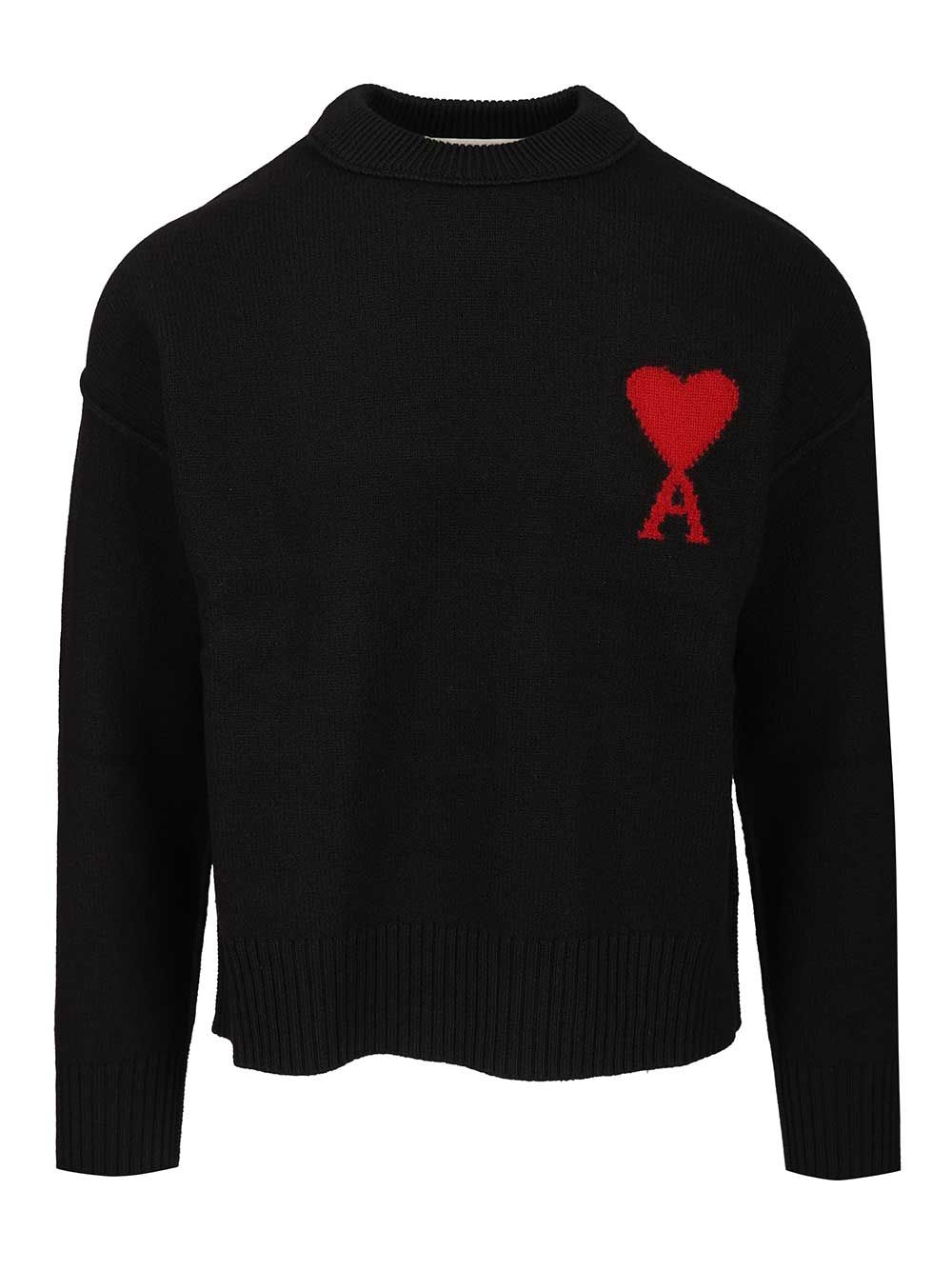 Ami Ami De Coeur Sweater Sweatshirts - Nero | 6c40d90b34edf573f6446f8b3fdc23706ebeda95