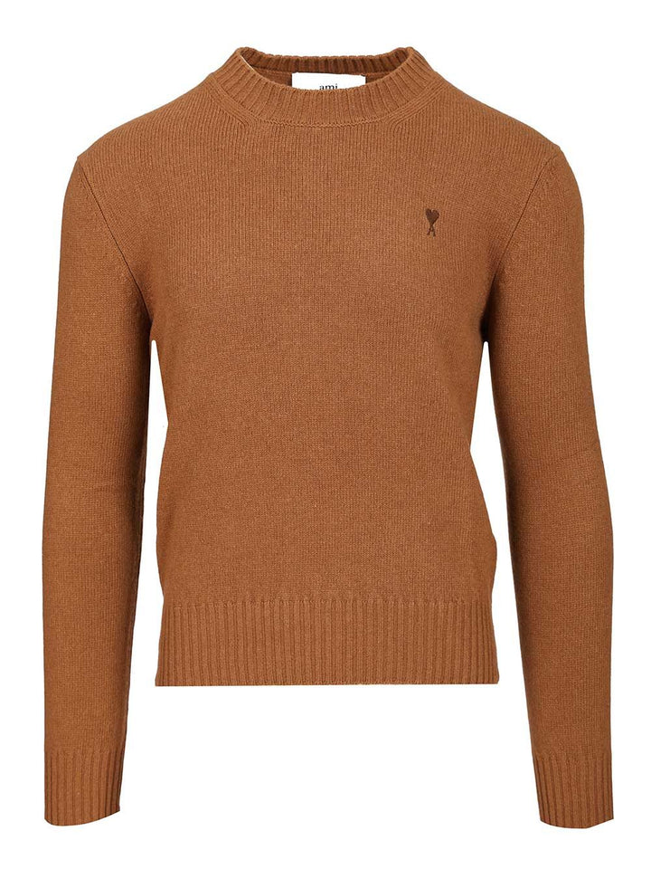 Ami Ami De Coeur Sweater Knitwear - Marrone | 7109786654058b7377967c0a2d7eae7858a4012f
