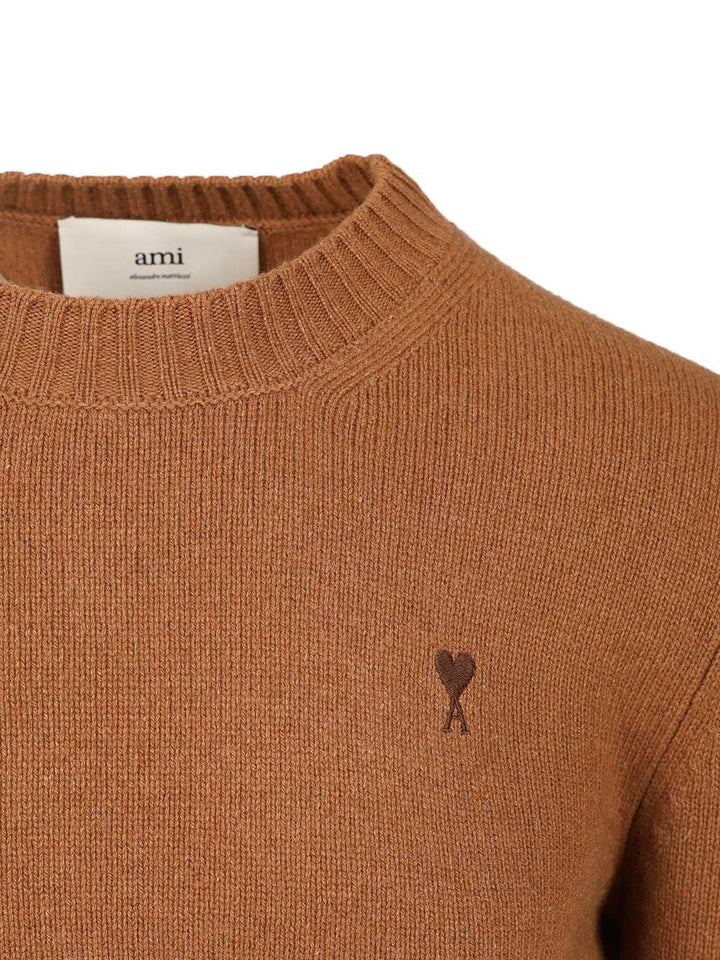 Ami Ami De Coeur Sweater Knitwear - Marrone | a929a0d6ab87e09e8dd07a09642f17328777363f