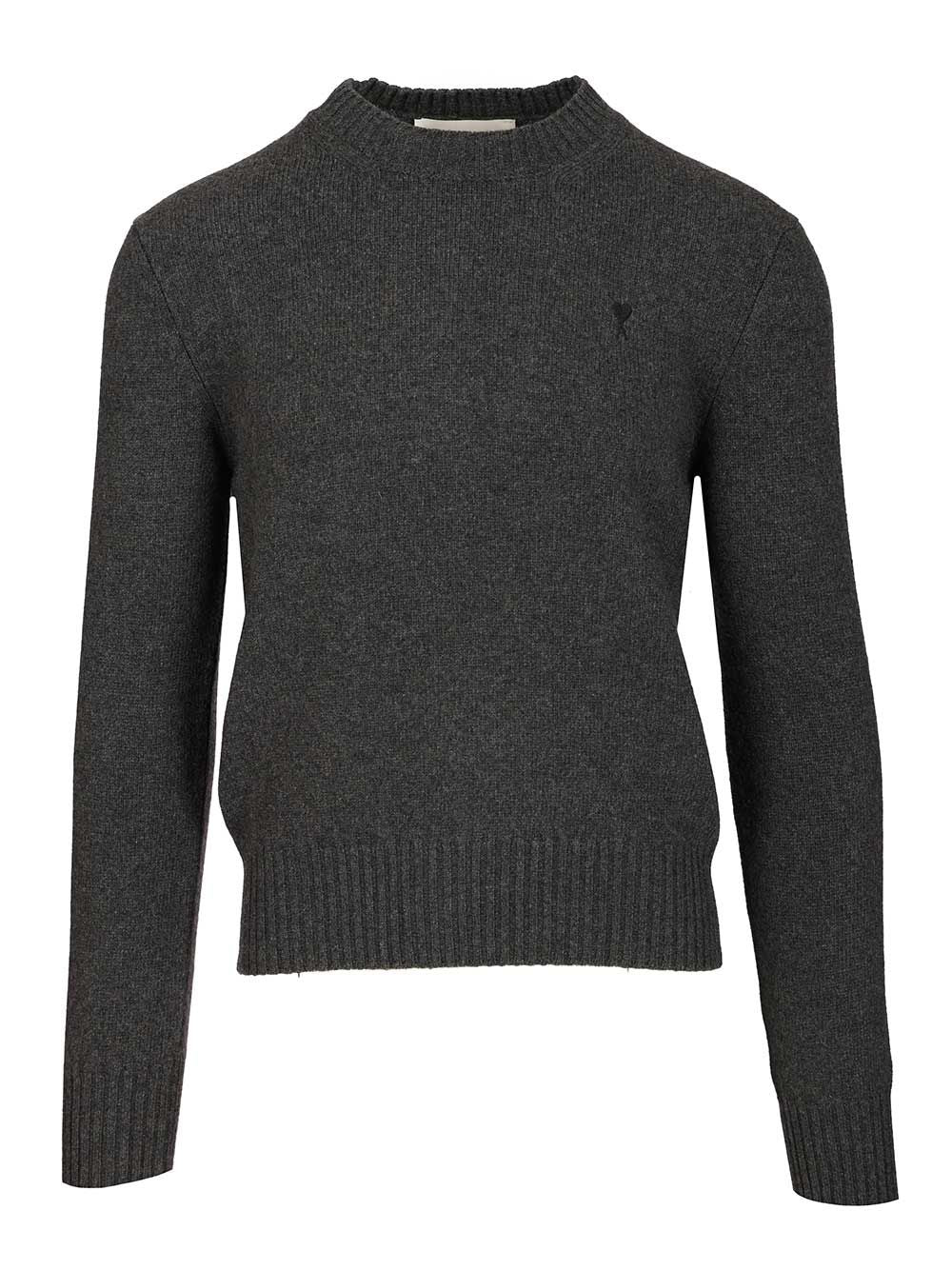 Ami Ami De Coeur Sweater Knitwear - Nero | e454eca5b4b00b748b510c4bccf992b756f6bf57