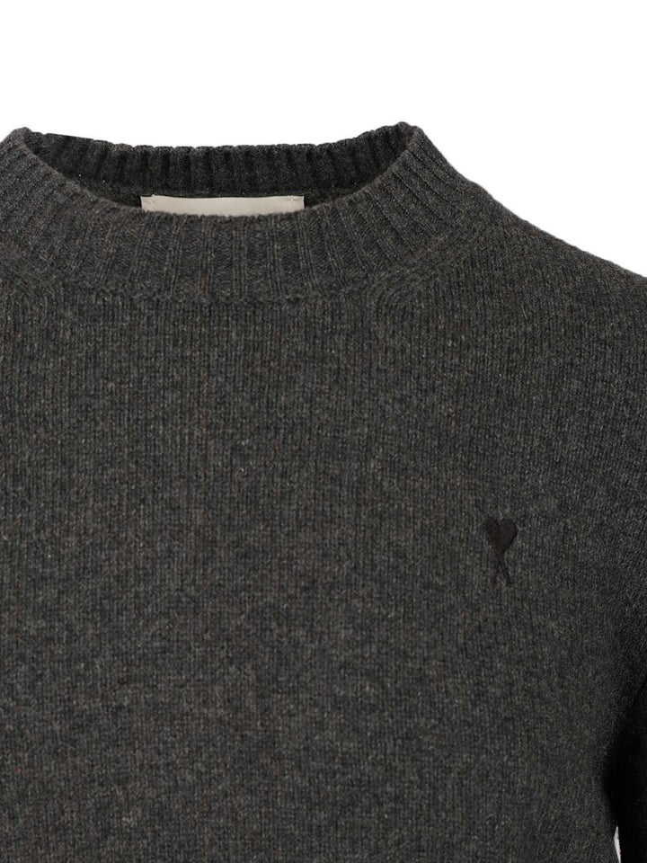 Ami Ami De Coeur Sweater Knitwear - Nero | bab9c2688a911256ab85389336b53fe4927da45f