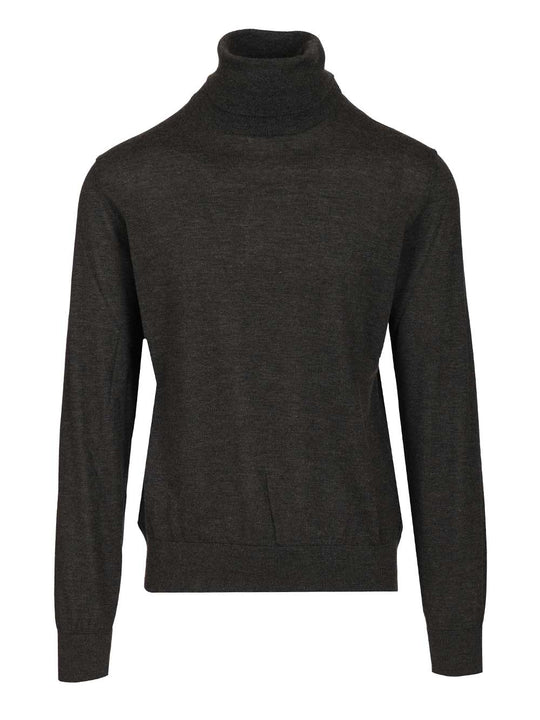 Cashmere Turtleneck Sweater Knitwear Grey