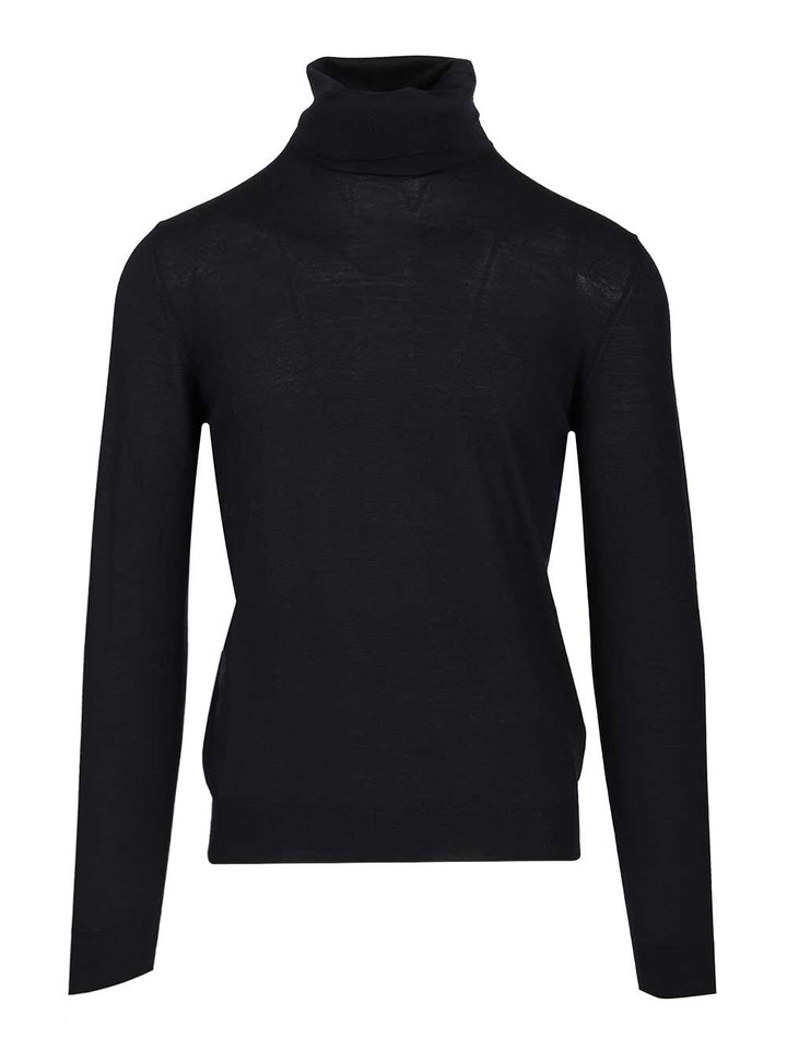 Mauro Ottaviani Wool Turtleneck Knitwear - Blu | f89b7b6a85464047eeb7720e8e8b7114aa5673a5