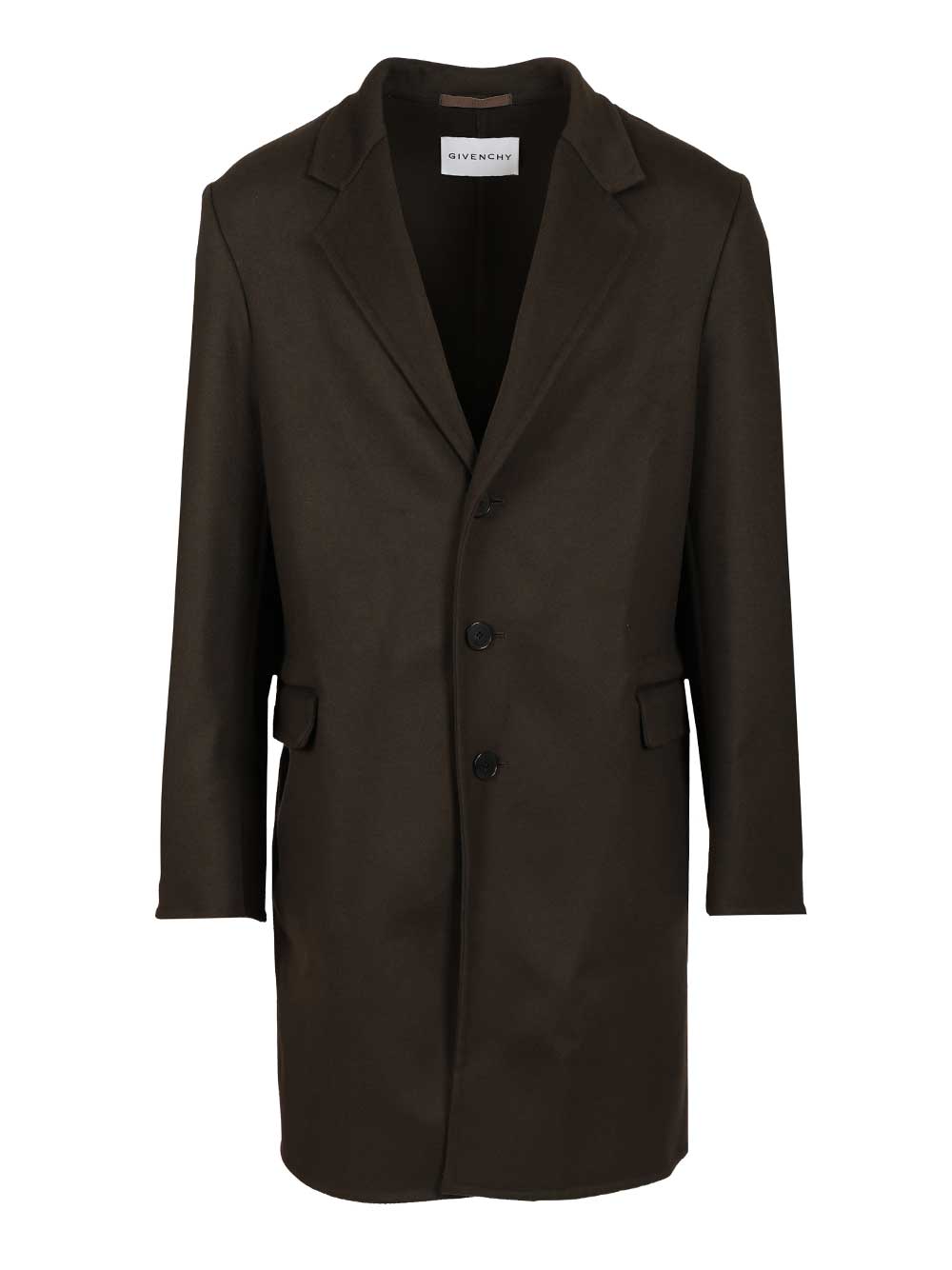 Givenchy Wool And Cashmere Coat Coats - Verde | aaf4eccd03538252fba079e6b301b28cefe5e93e