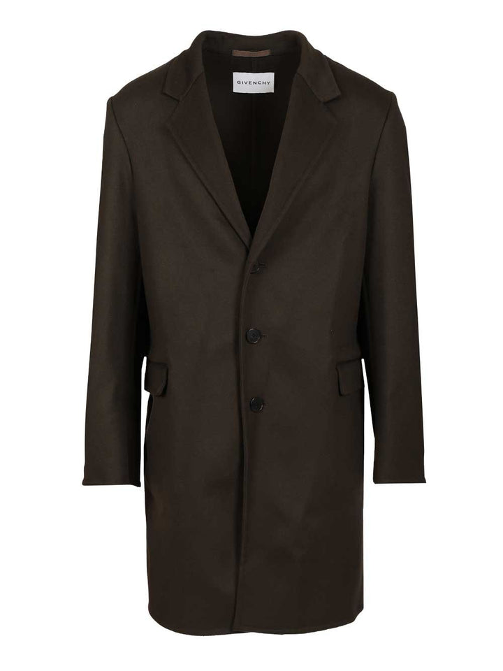Givenchy Wool And Cashmere Coat Coats - Verde | fa537c9577c96bcd0707531b7717a8e202cc0a9f