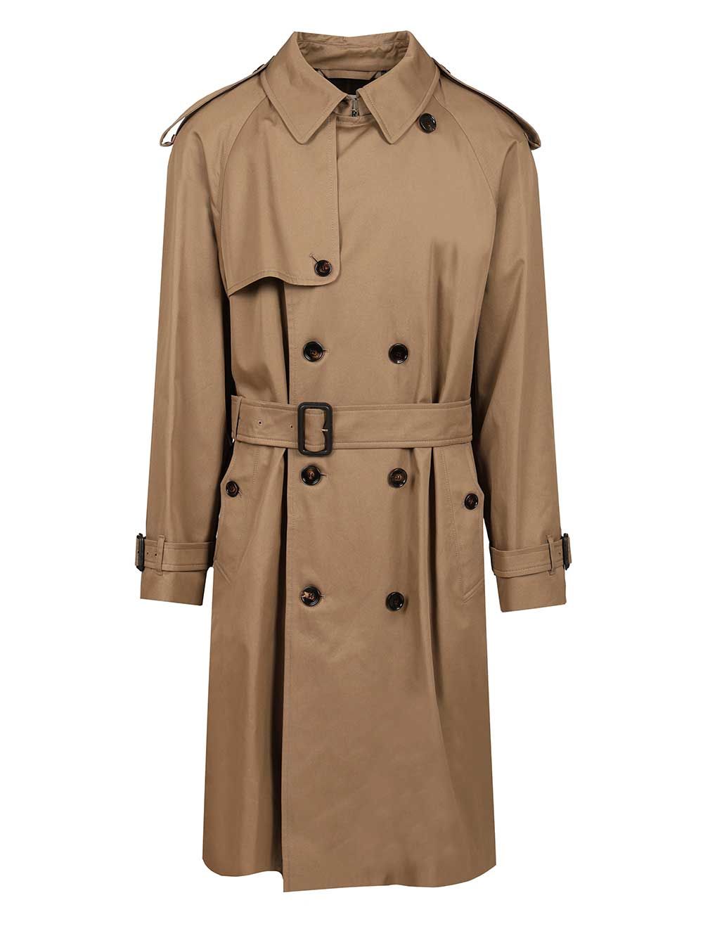 Burberry Gabardine Trench Coat Coats - Marrone | 71dcf059316ddfd86adb6948ff891601b8812a69