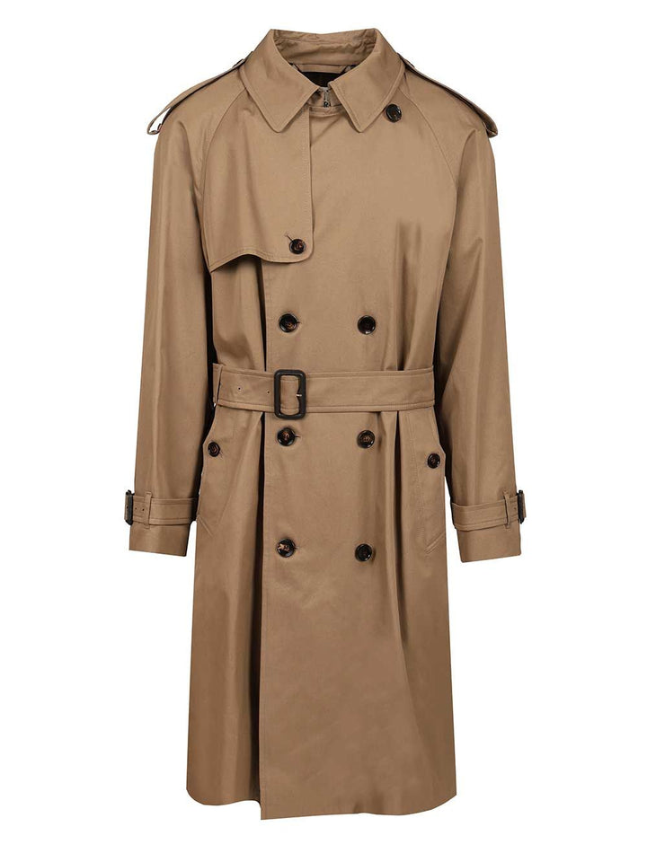Burberry Gabardine Trench Coat Coats - Marrone | 71dcf059316ddfd86adb6948ff891601b8812a69
