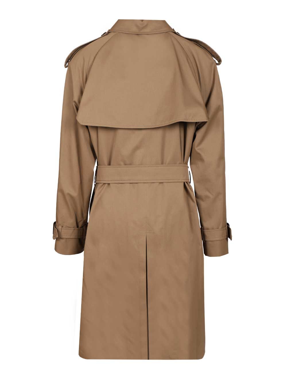 Burberry Gabardine Trench Coat Coats - Marrone | 9160404cd40c9455b8399af3f5d037973352bcf9