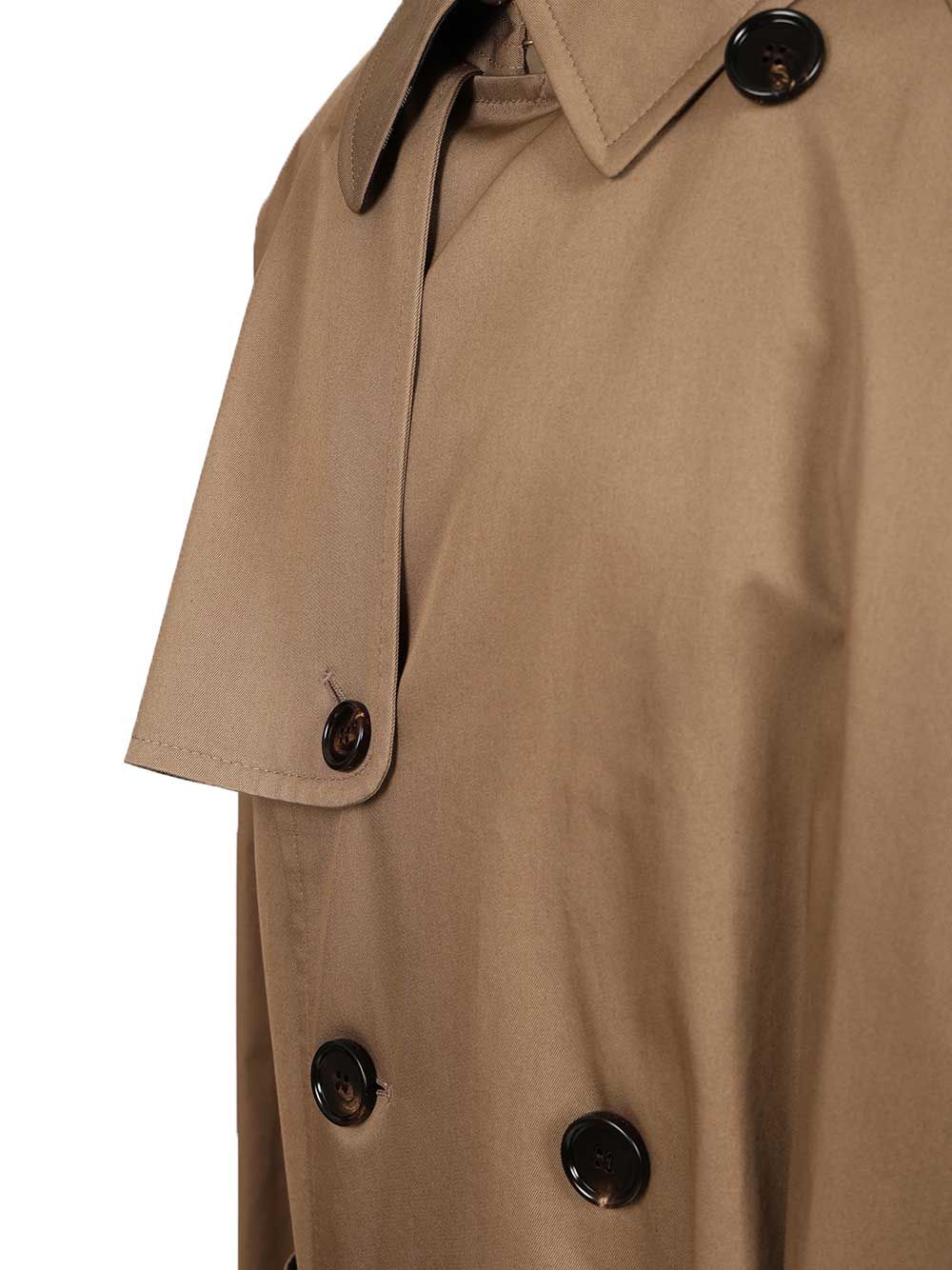 Burberry Gabardine Trench Coat Coats - Marrone | 432d6b00f6e6954340c7834a3cbfc41ebc6c5d56