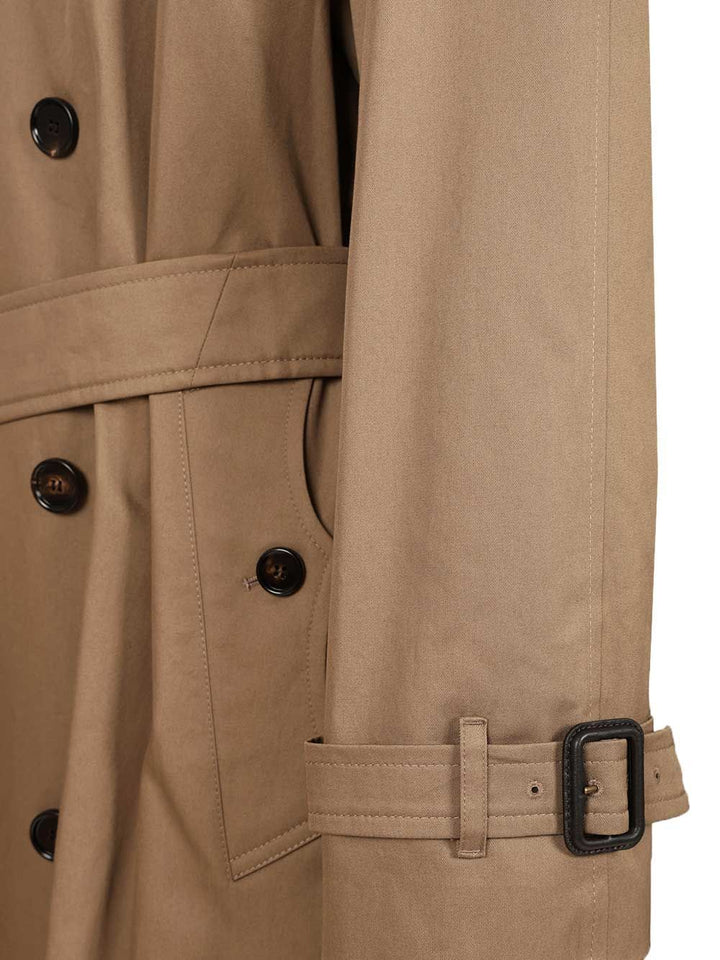 Burberry Gabardine Trench Coat Coats - Marrone | d2321ff65a661897d76252c721f590811fea7000