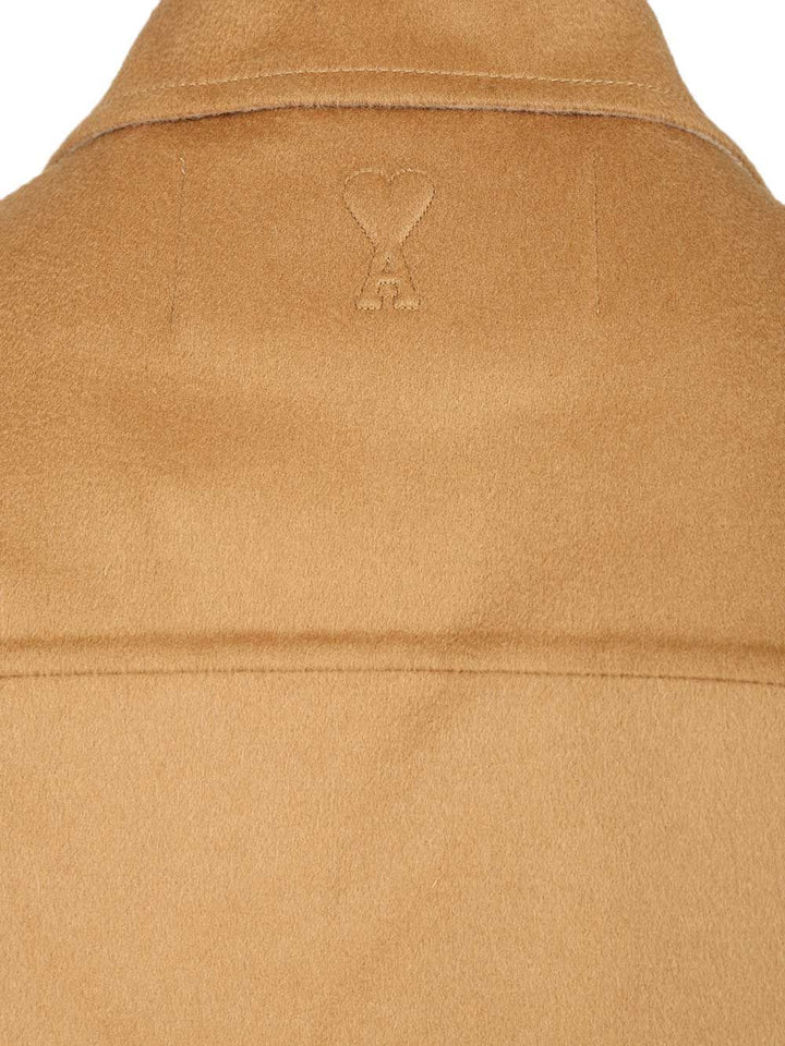 Ami Wool Trucker Jacket Giacche - Beige | 505d4e6ac1c6685cae3edaf235166bf0698f63fc
