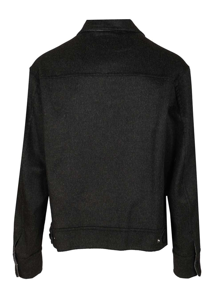 Ami Wool Trucker Jacket Giacche - Nero | 574c54b58b7fbae3fb838cda1cc637a6c835bfb2