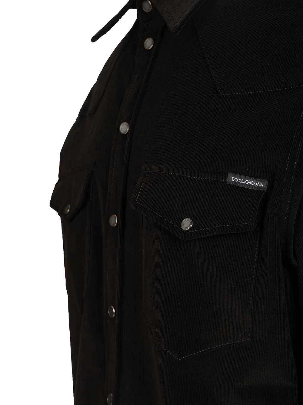 Dolce & Gabbana Striped Velvet Shirt Shirts - Nero | 2fd66c25a985da19ba89c01a83be6de771322bff