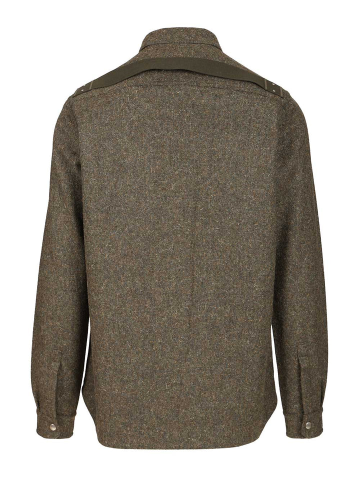 Rick Owens Wool Overshirt Giacche - Verde | d9dc13617194a9d241c6823caa23f6b912967672