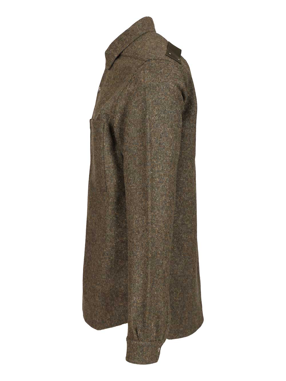 Rick Owens Wool Overshirt Giacche - Verde | 972d4141a2779dcf72f1647a6369677548ac2669