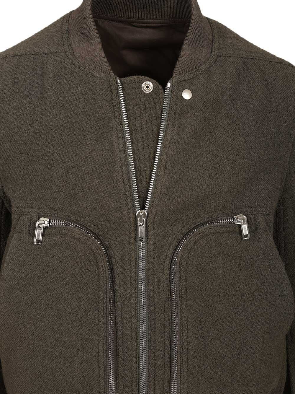Rick Owens Bauhaus Flight Giacche - Verde | d1c89b89bbaa65aa55910fb43def29104f8f9a30