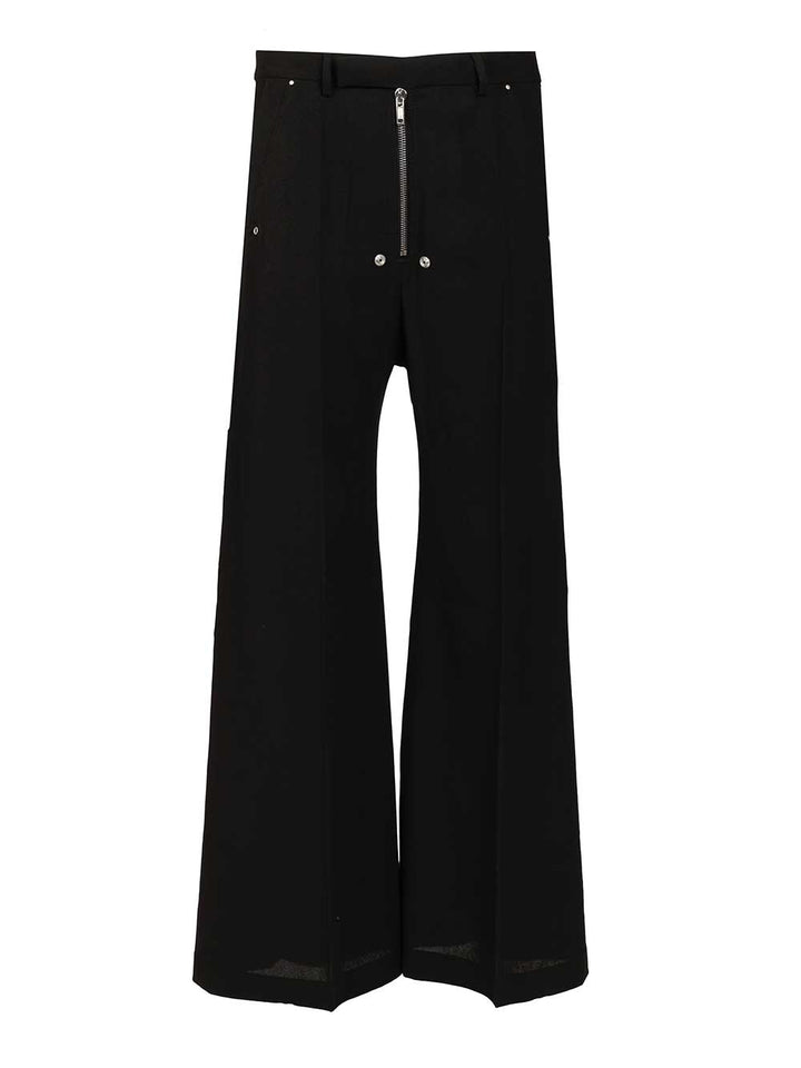 Rick Owens Zip-Fly Button Trousers - Nero | e700c72653d2cfd7f51b8d0cc5338ec21ae836d6