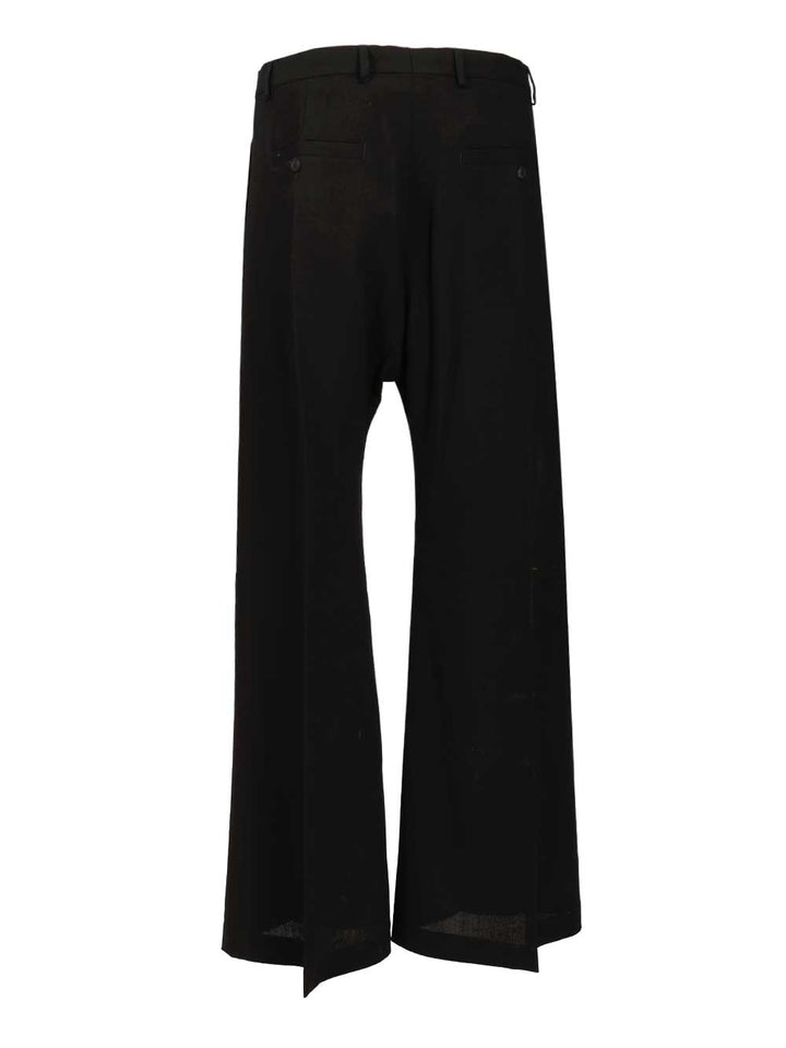 Rick Owens Zip-Fly Button Trousers - Nero | cbc18703cf28cc47cfec3b0786f9bdad6d8a9ae3