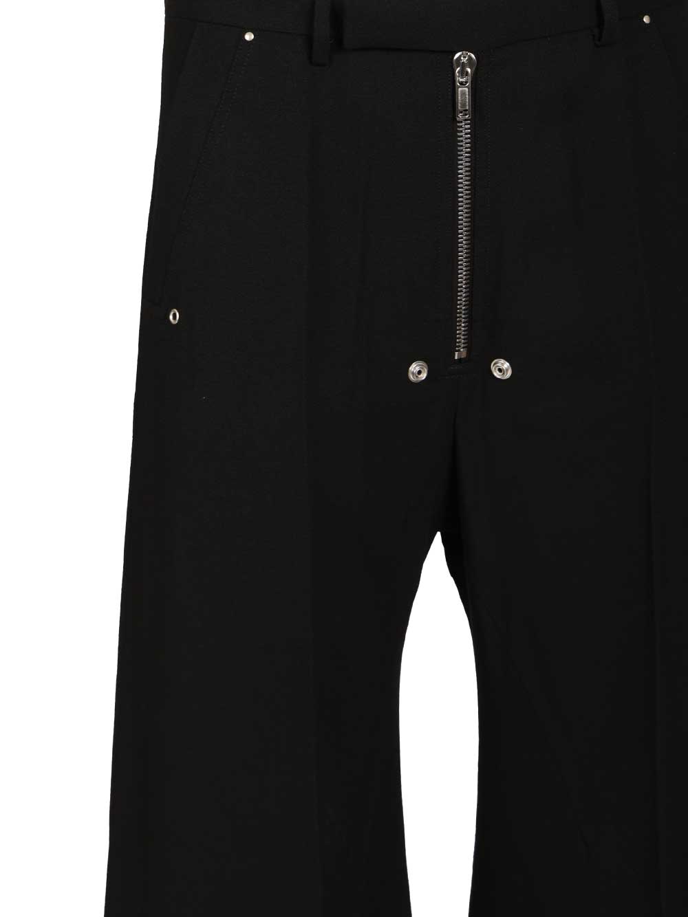 Rick Owens Zip-Fly Button Trousers - Nero | 0fd3310792162df8ac8c90e7599312661e3113d7