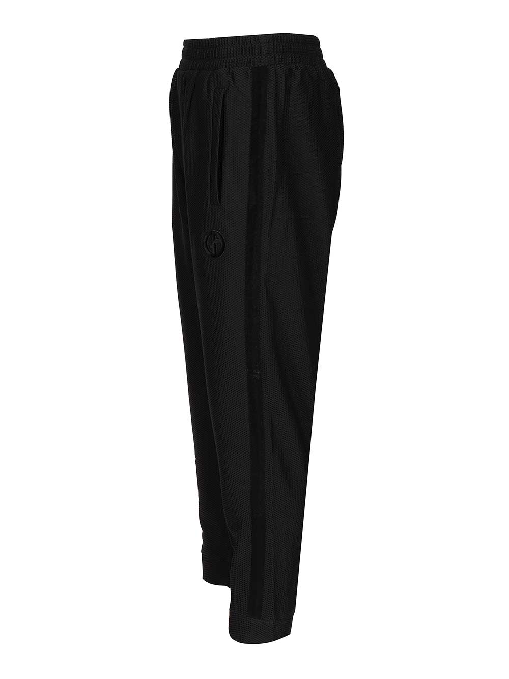 Giorgio Armani Technical Gaufré Trousers - Nero | d3c9a496c5f5db6ffe7ac63815c1706eed1d651b