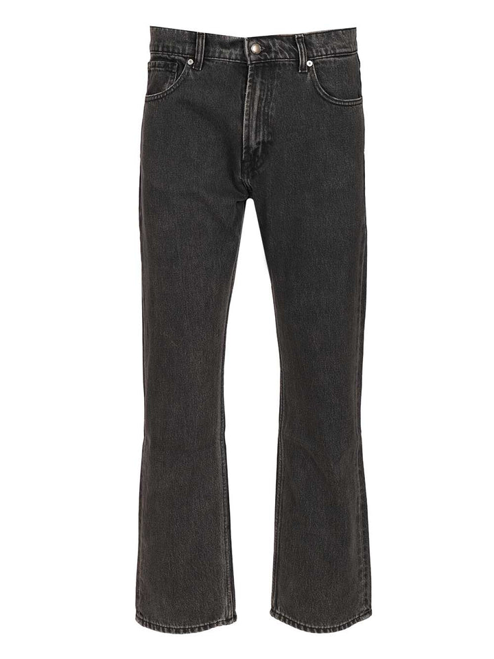 7 For All Mankind Straight Fit Jeans - Nero | ae7e5bccc114cb63043d9050b34d8025874d02b9