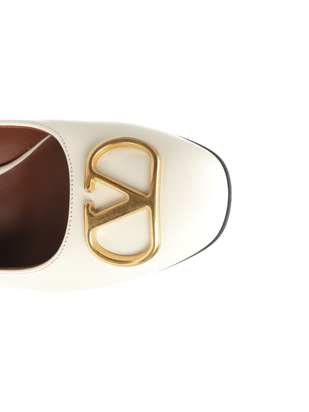 Valentino Garavani Pump Vlogo Signature Decollete - Bianco | e956cabdb54b280044b310a27ea3c5a0a6a944e3