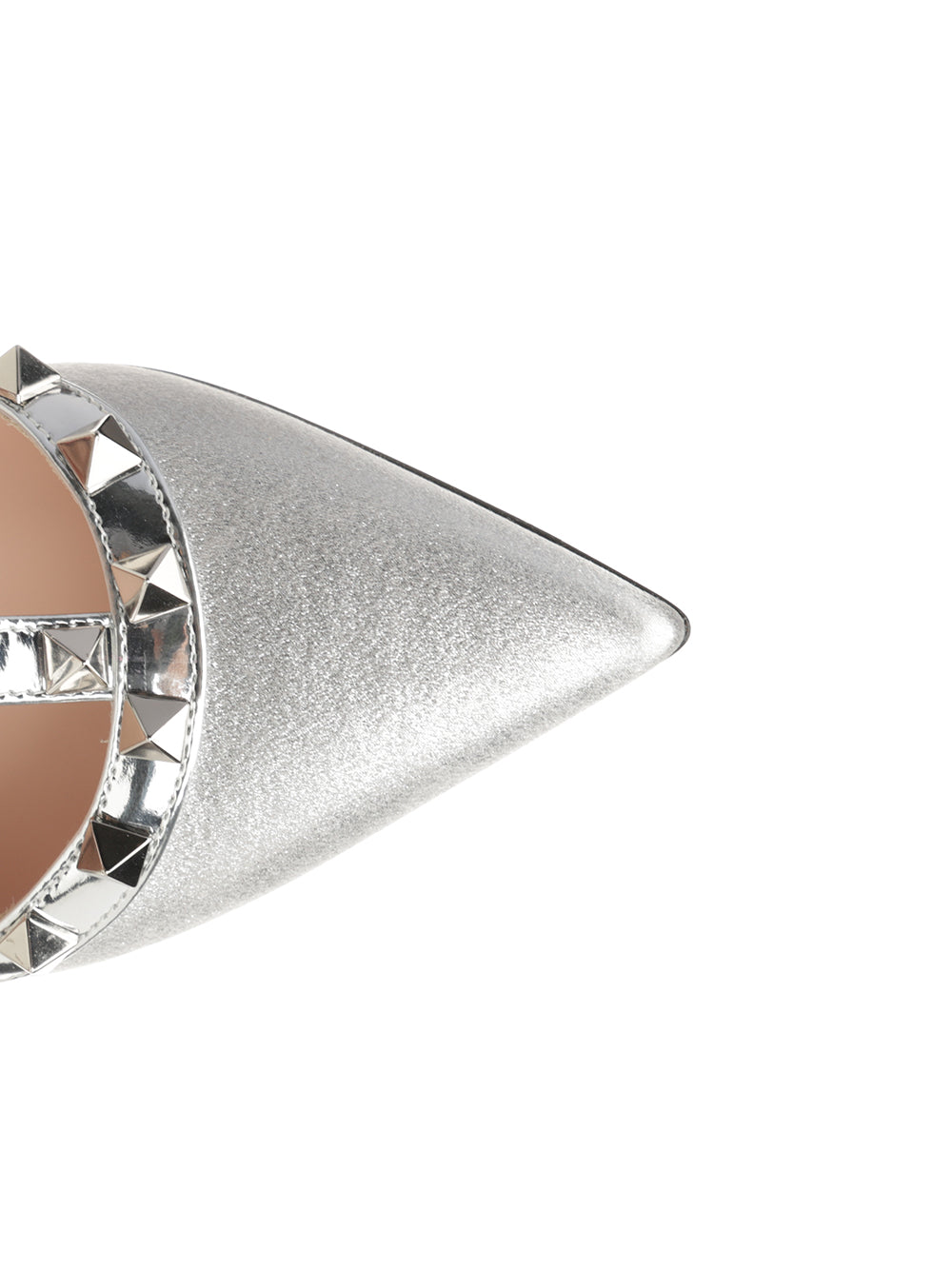 Valentino Garavani Rockstud Decollete - Silver | f351afd095d84de1276e2ed9dc15873e3e551e88