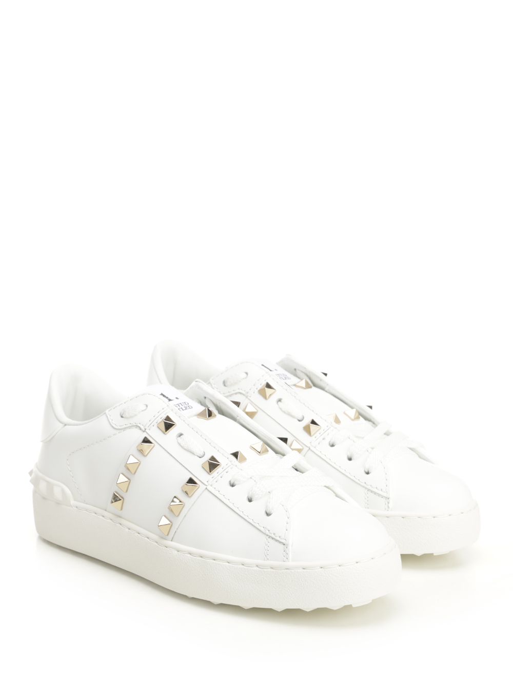 Valentino Garavani Rockstud Untitled Sneakers - Bianco | 1ecca68dc7f1668359d57b7f93635d0e0ab32a2f