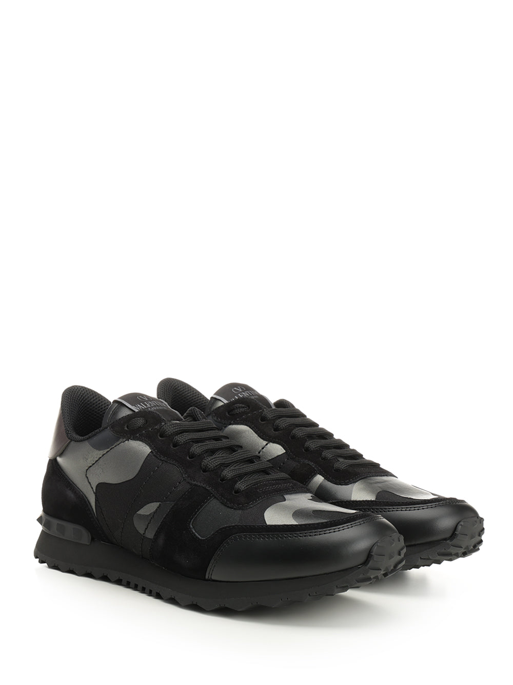 Valentino Garavani Rockrunner Camouflage Noir Sneakers - Nero | 050c50534c87f1d4ba6ded96373e62170fe450bf