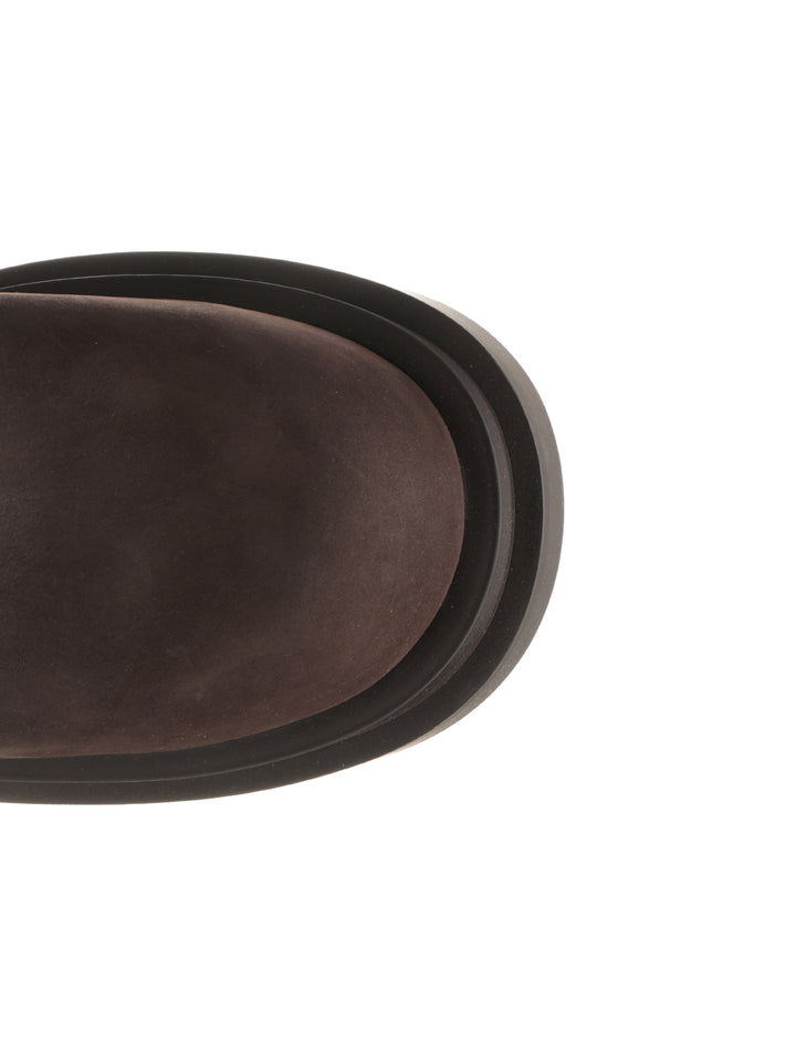 Rick Owens Suede Pull-On Boots - Marrone | d2065c1ef07457f7722782f18762937768830eb3