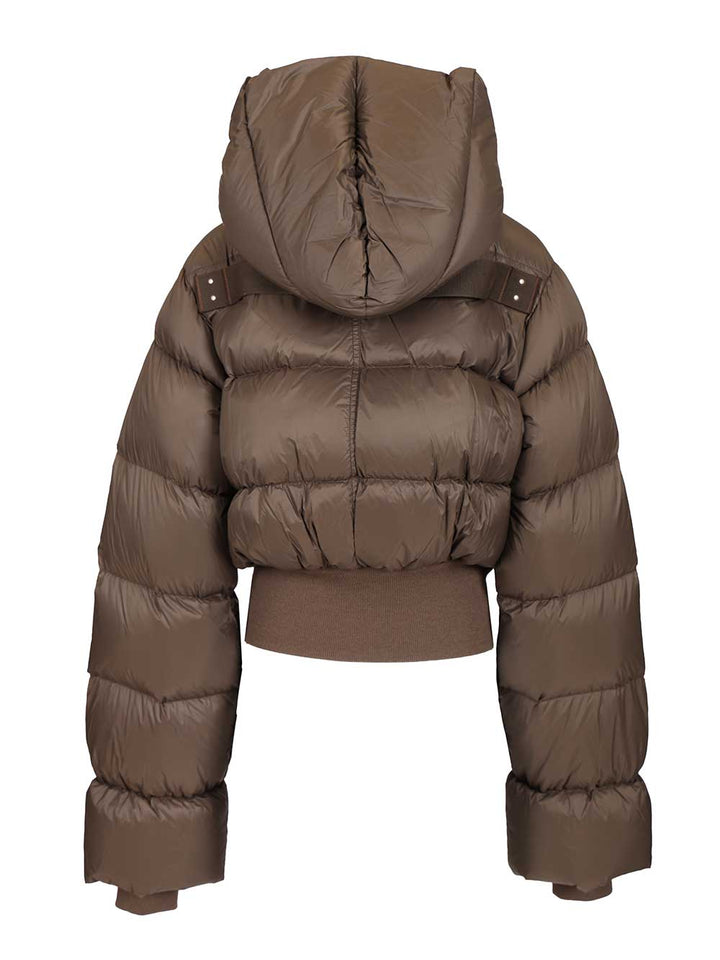Rick Owens Quilted Nylon Down Jacket Coats - Marrone | c99fdda48fa8f4af3c03bee48da9f16f5a54f1b1
