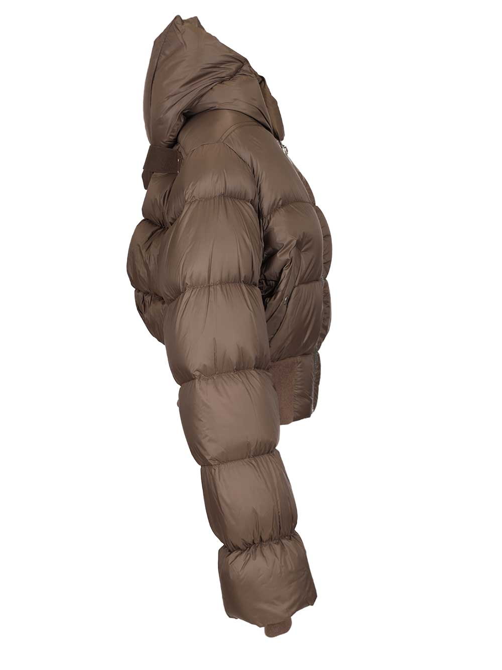 Rick Owens Quilted Nylon Down Jacket Coats - Marrone | 25c613e894a55bd2925f37dc414c25d231a4c8ce