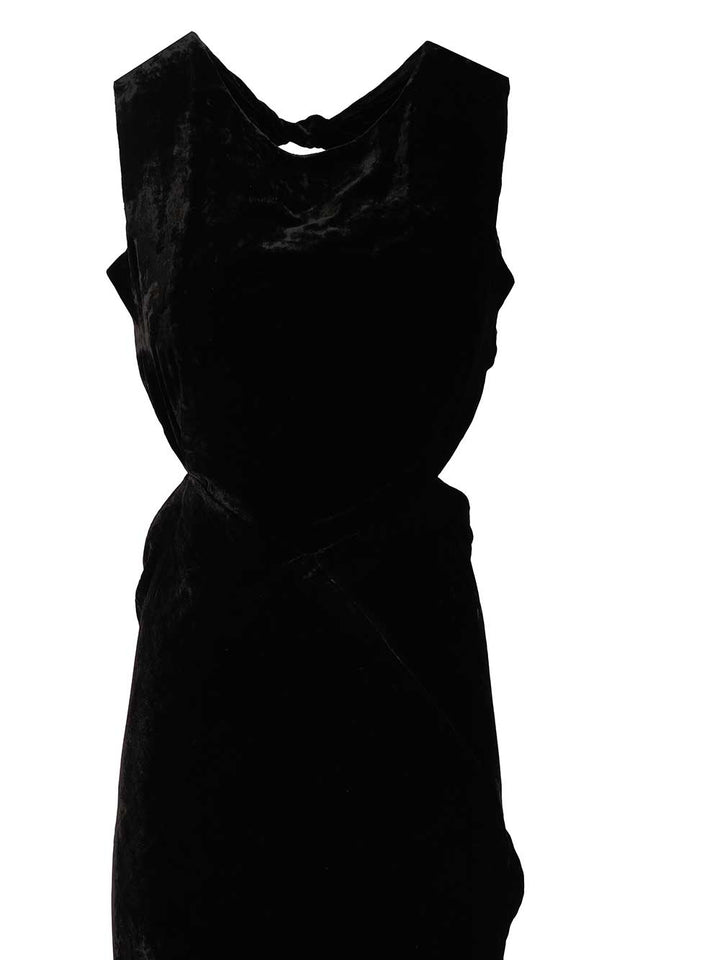 Rick Owens Long Dress Abiti - Nero | 027e4700a5d83e224de955befeae3b43043c8c3e