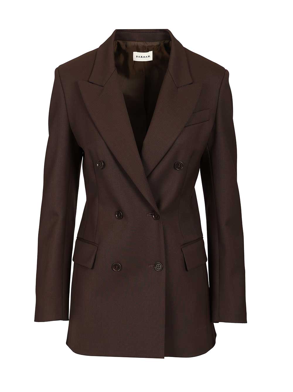 P.A.R.O.S.H. Double-Breasted Blazer Giacche - Marrone | 4e3ba02ae8da2f87495c865256d6c3bd7c1d0cad