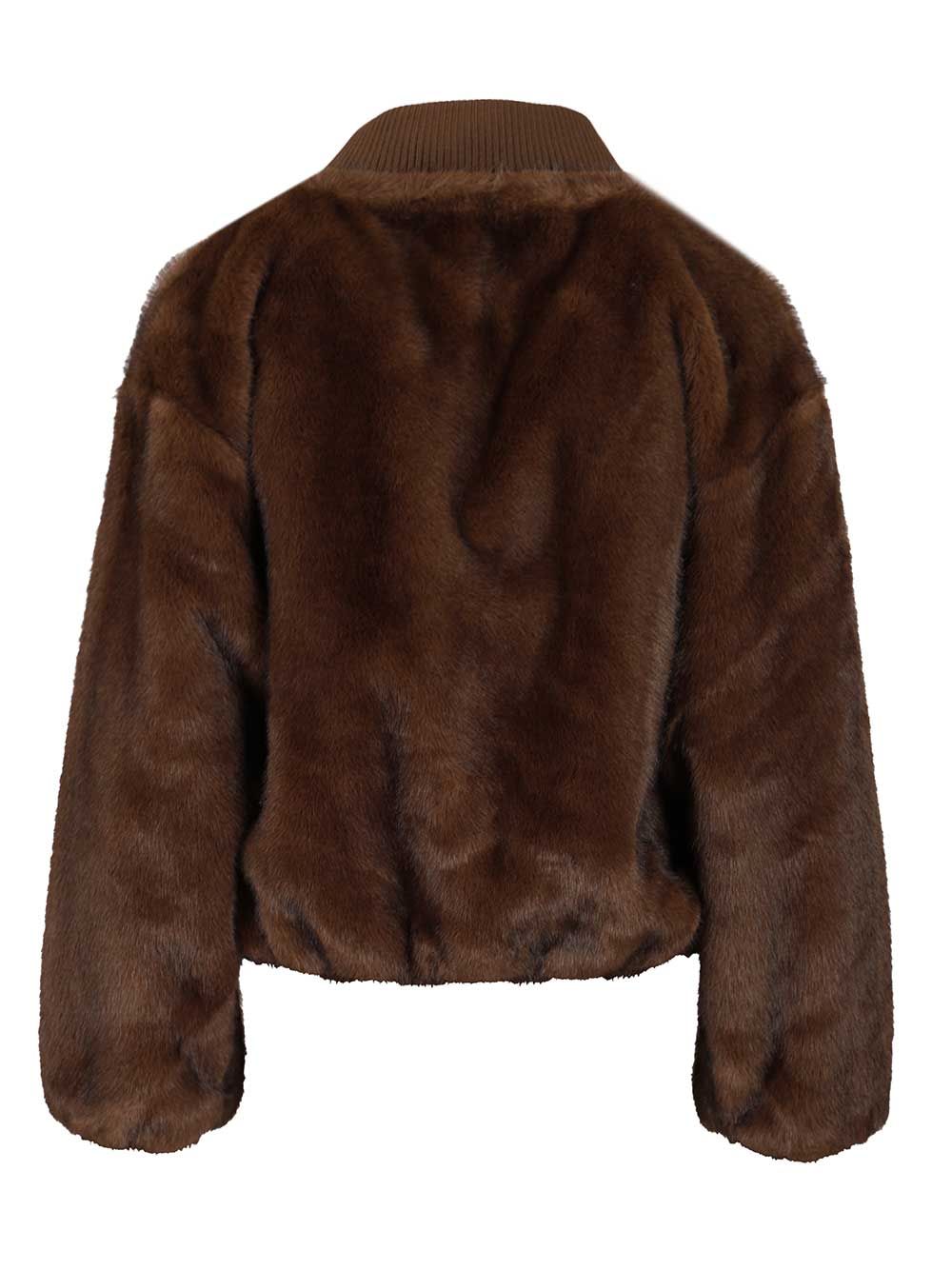 P.A.R.O.S.H. Faux Fur Jacket Giacche - Marrone | 28d9a28a4952cc0bd7dd6cf5b56901211868393c
