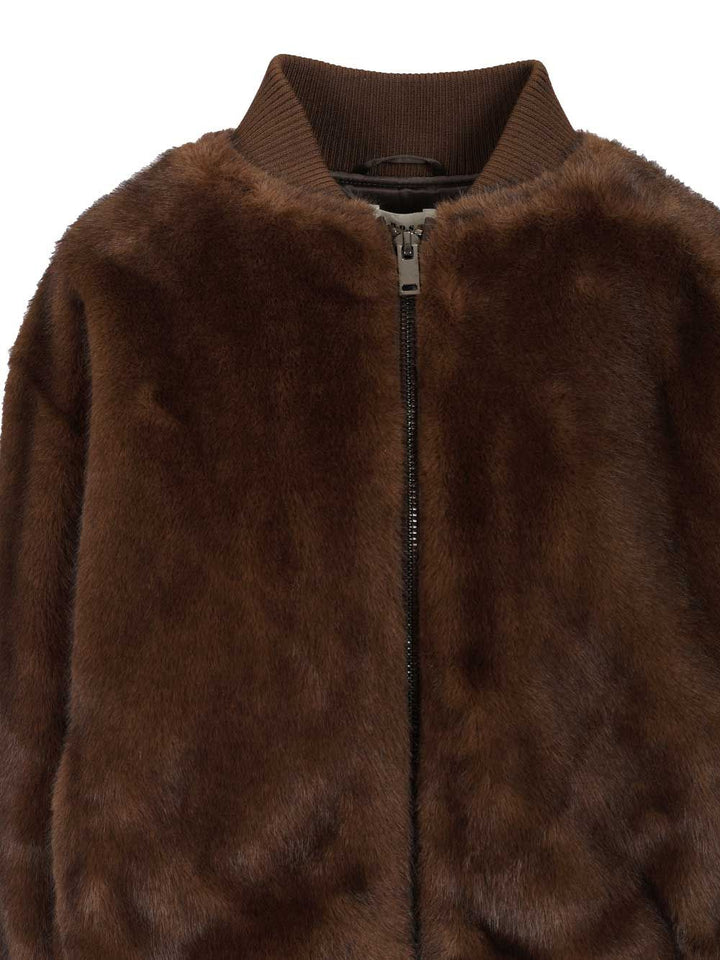 P.A.R.O.S.H. Faux Fur Jacket Giacche - Marrone | b8f2f0cda94e54b2907b3de2bbd195b3f79e7fd3