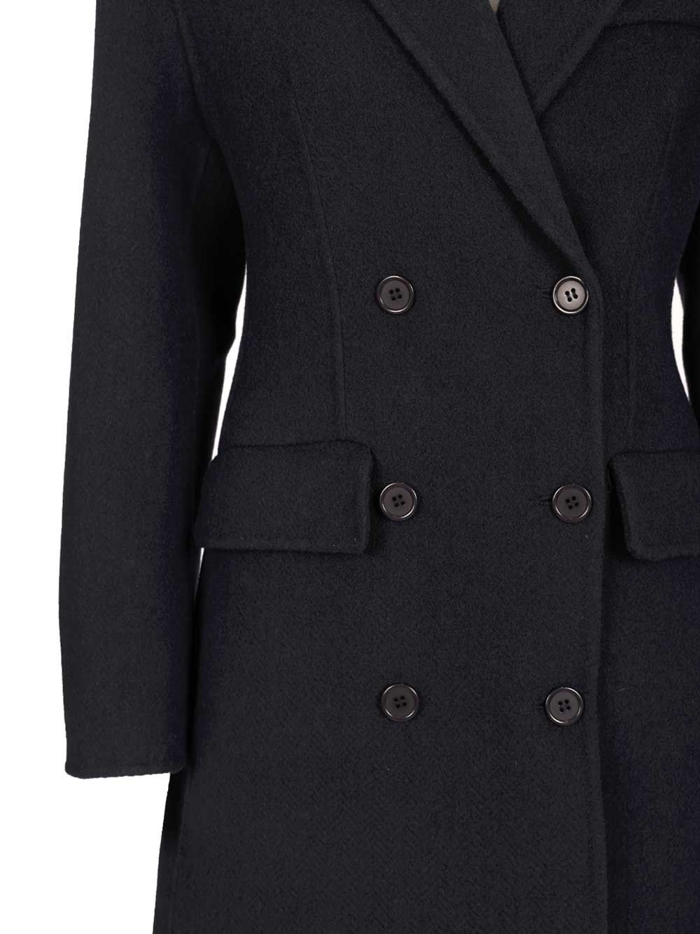 P.A.R.O.S.H. Double-Breasted Coat Coats - Blu | 2114d55844bfe79c2beef125b51bf827b3a2d67f