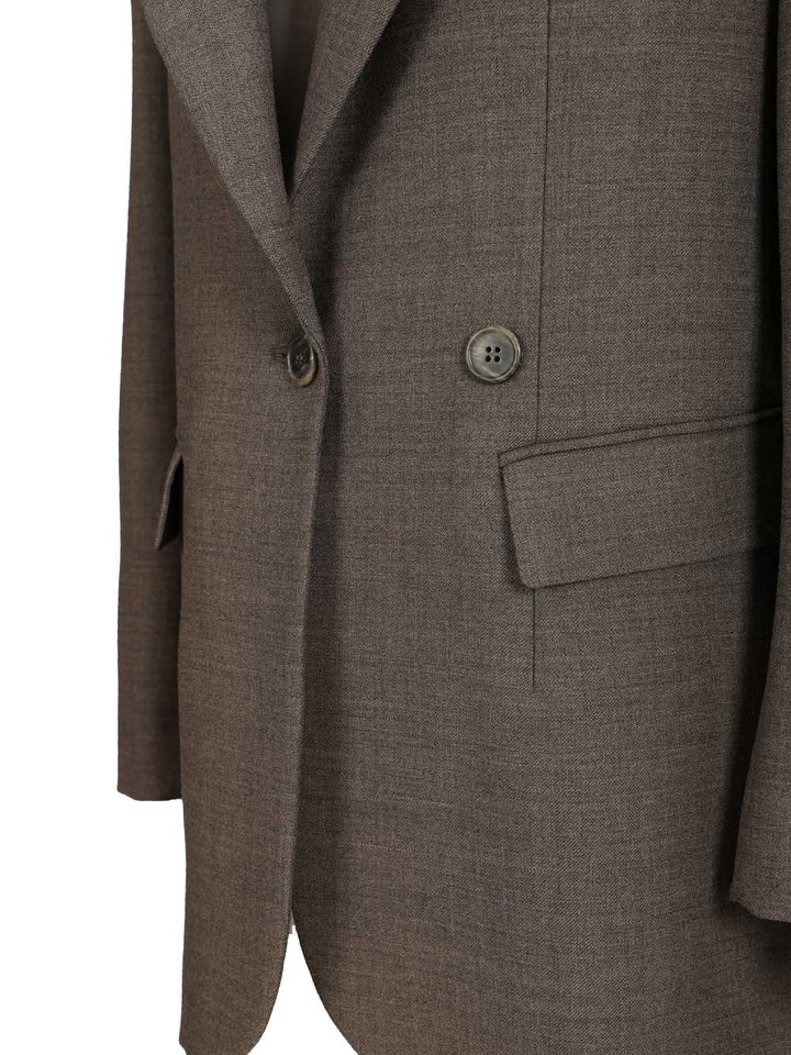 P.A.R.O.S.H. Tailored Oversized Jacket Giacche - Grey | e0ed0a29bce44ee65d1a687fb0677aec229669e5