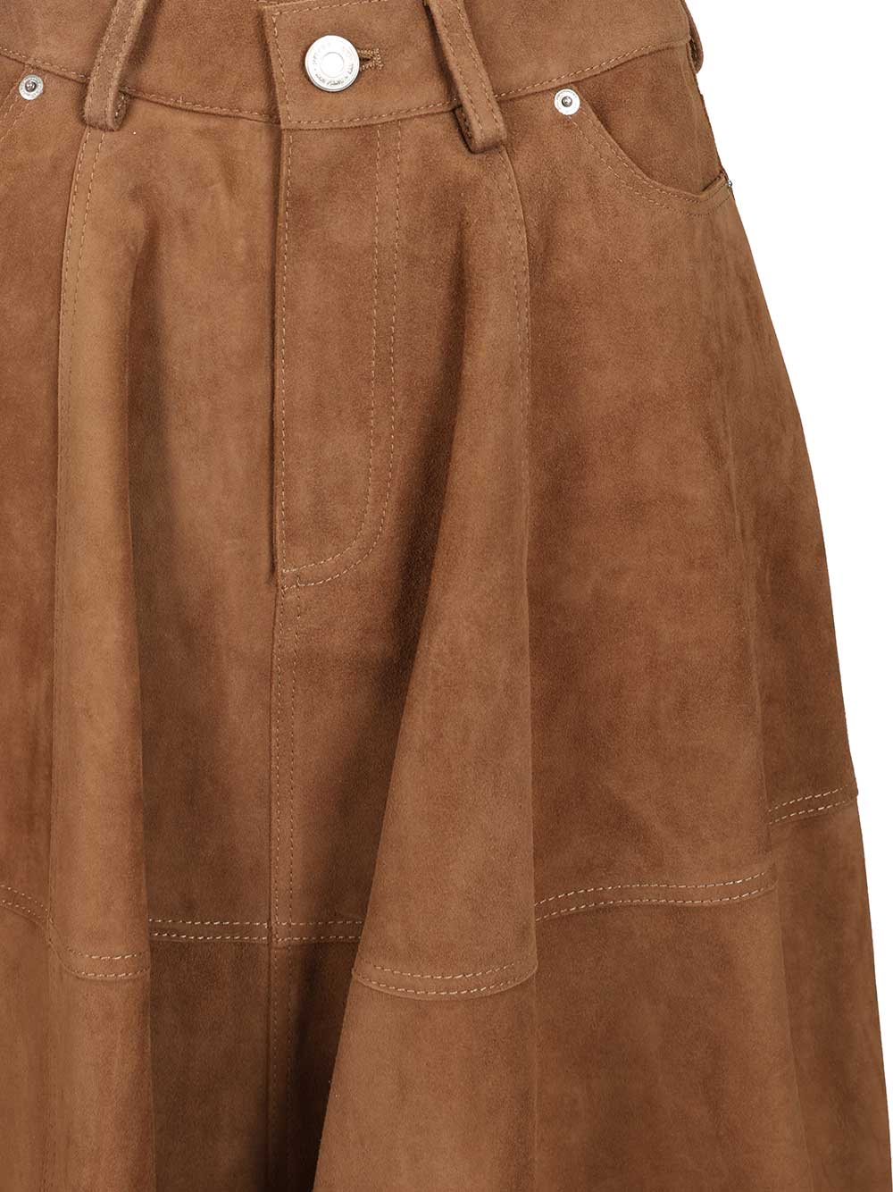 Ami Suede Skirt Gonne - Marrone | f81fe62bb217ceb08ea0ed912ca1adda0301199f